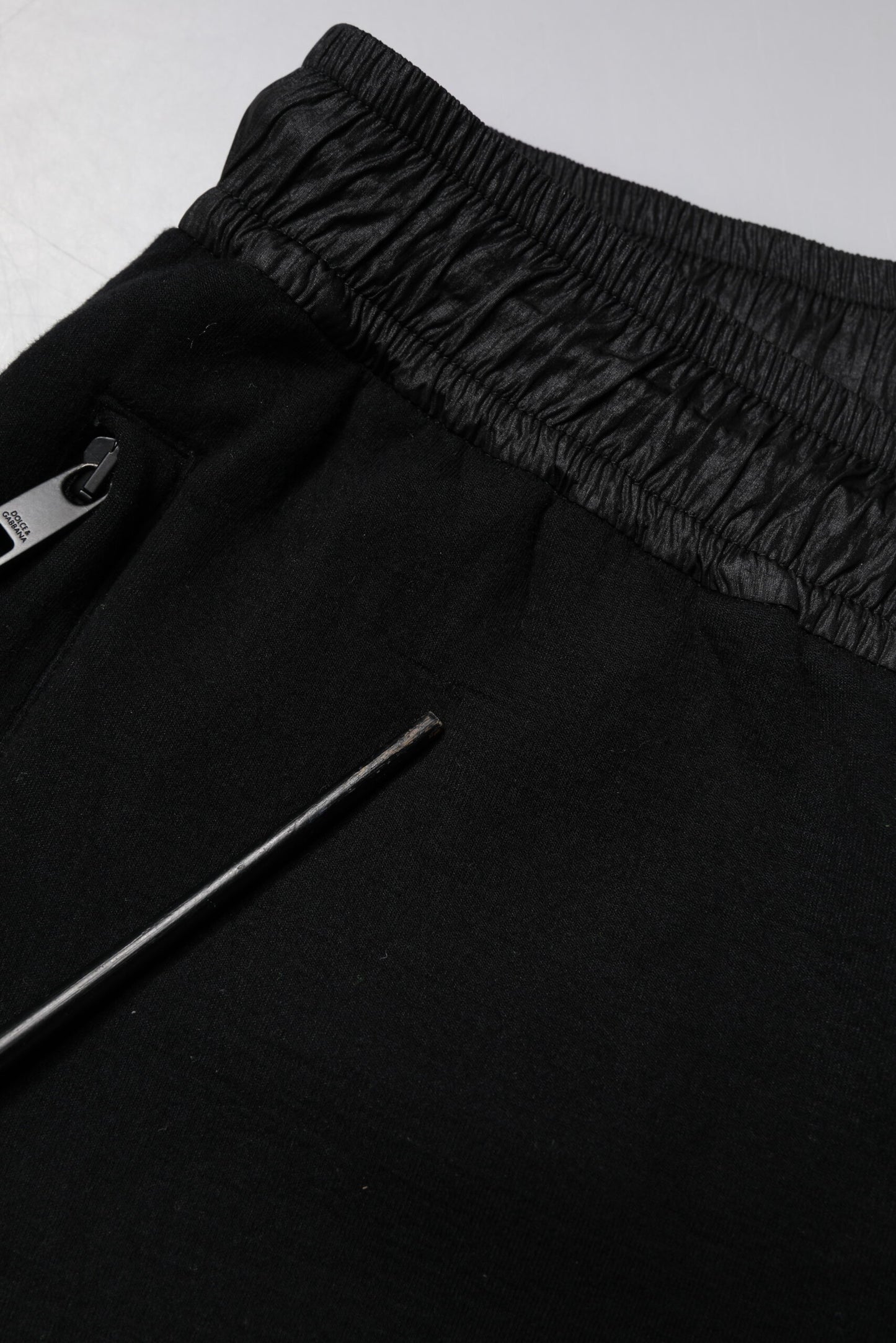 Black Cotton Blend Men Jogger Sweatpants Pants