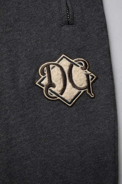 Dark Gray Logo Cotton Jogger Sweatpants Pants