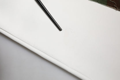 White Camouflage Patchwork Sweatpants Pants