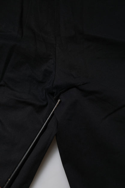 Black Cotton Stretch Skinny Dress Formal Pants