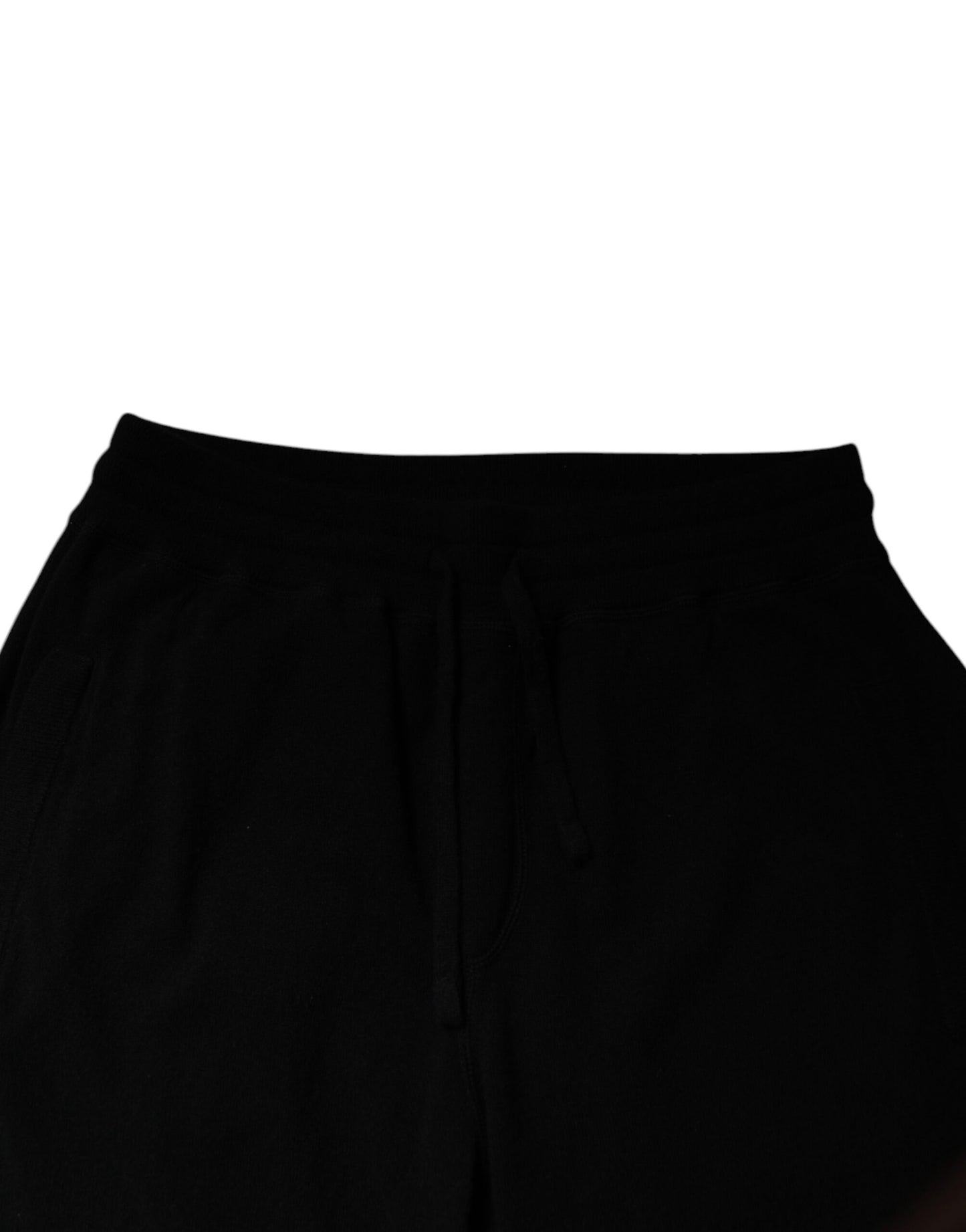 Black Cashmere Mid Waist Jogger Sweatpants Pants