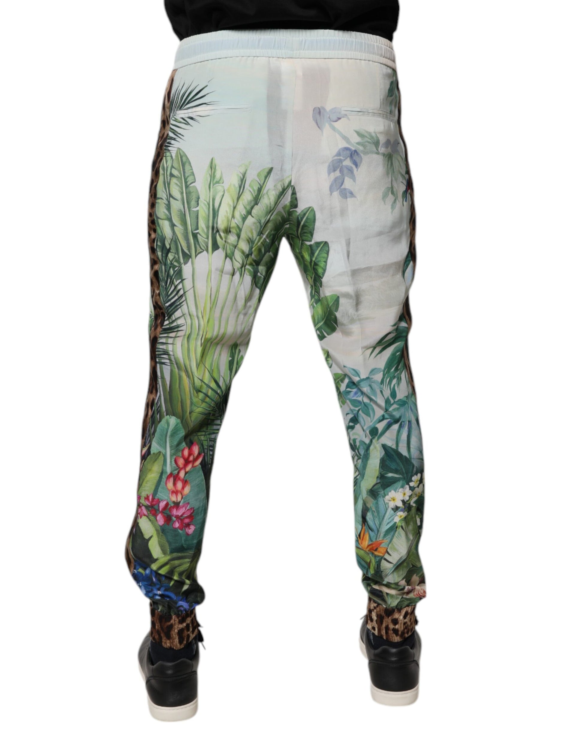Multicolor Tropical Jogger Sweatpants Pants