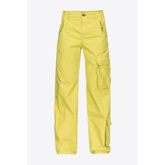 Green Cotton Jeans & Pant