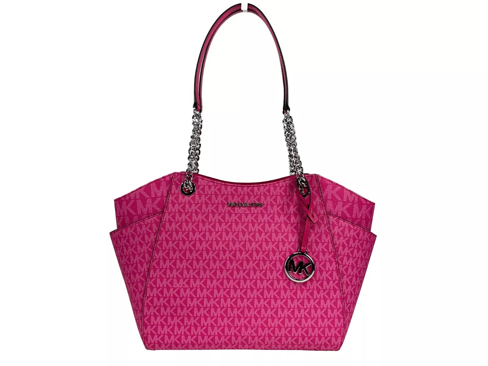 Jet Set Large Chain Shoulder Tote Bag Dragon Fruit