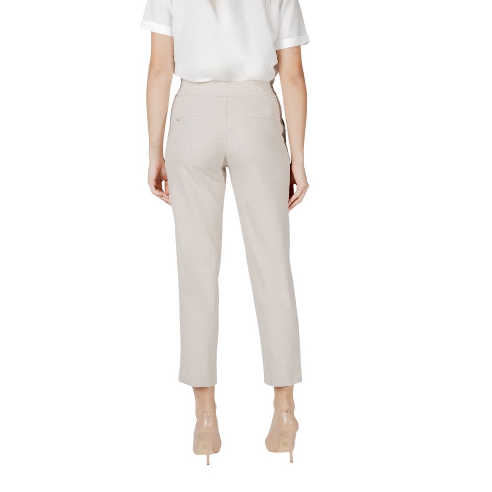 Beige Viscose Jeans & Pant