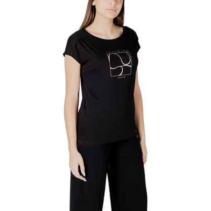Black Cotton Tops & T-Shirt