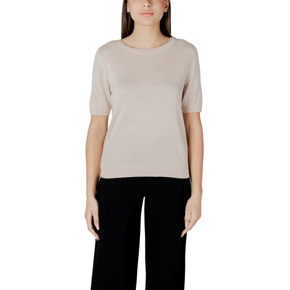 Beige Viscose Tops & T-Shirt