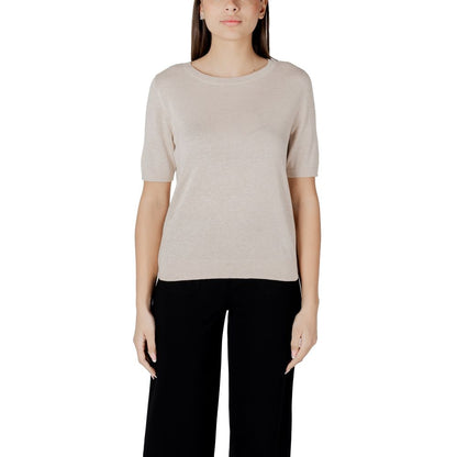 Beige Viscose Tops & T-Shirt