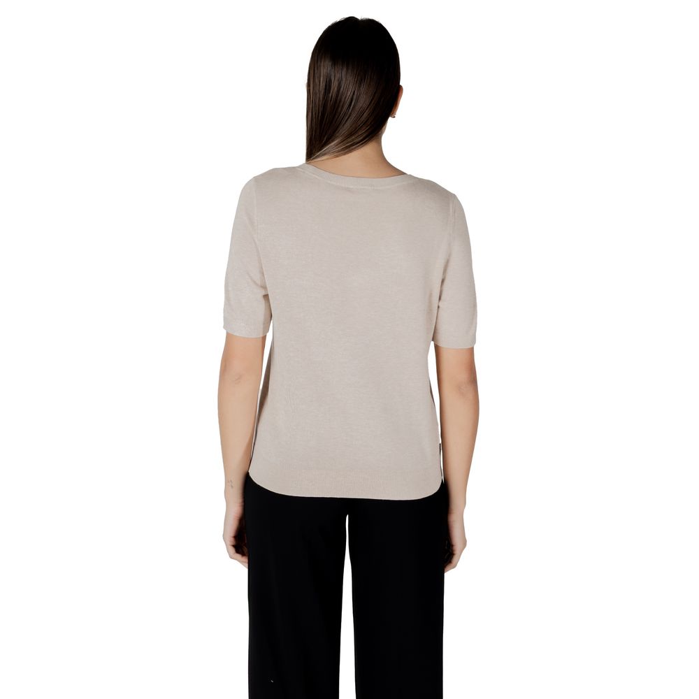 Beige Viscose Tops & T-Shirt