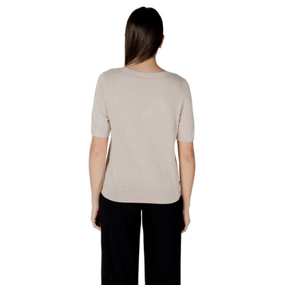 Beige Viscose Tops & T-Shirt
