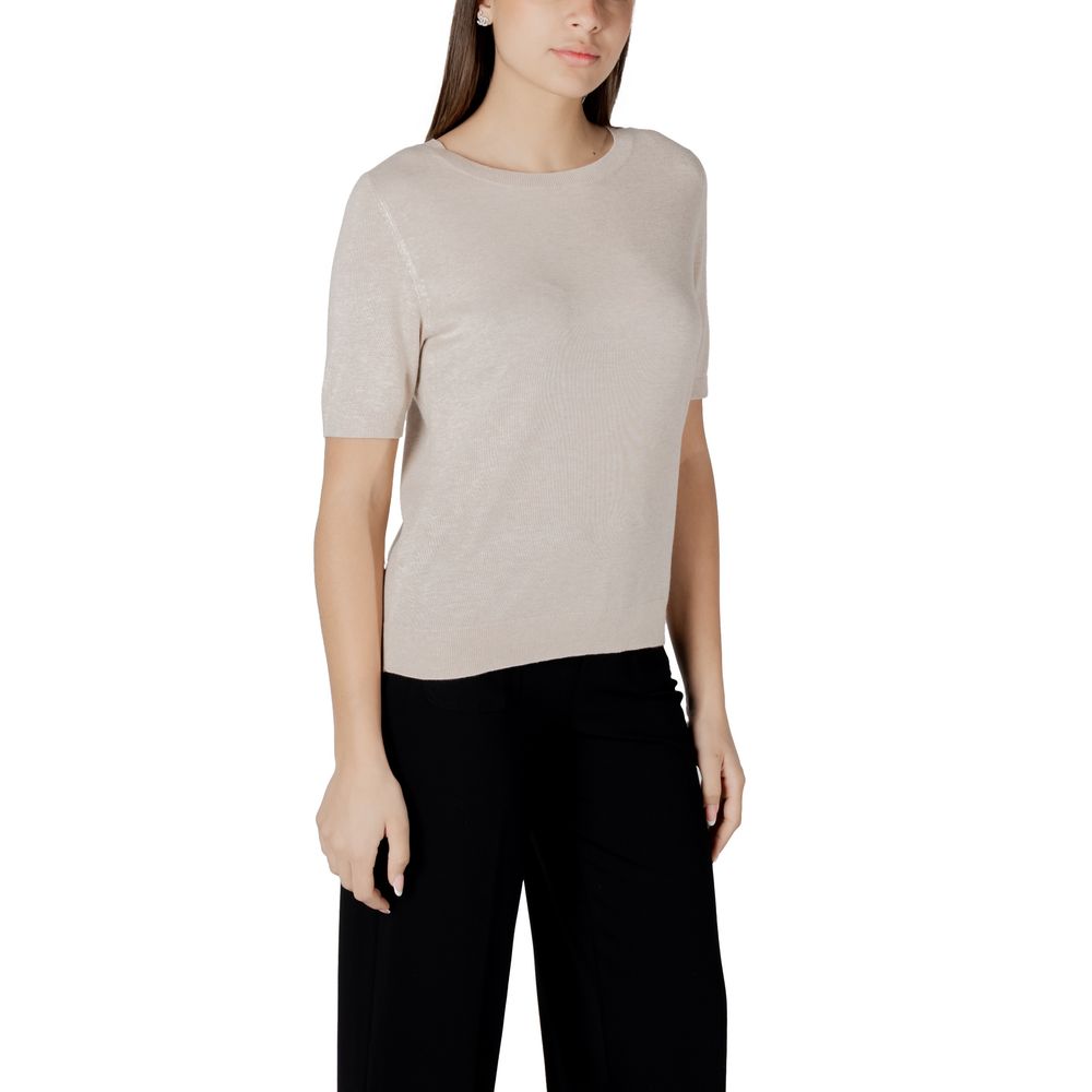 Beige Viscose Tops & T-Shirt