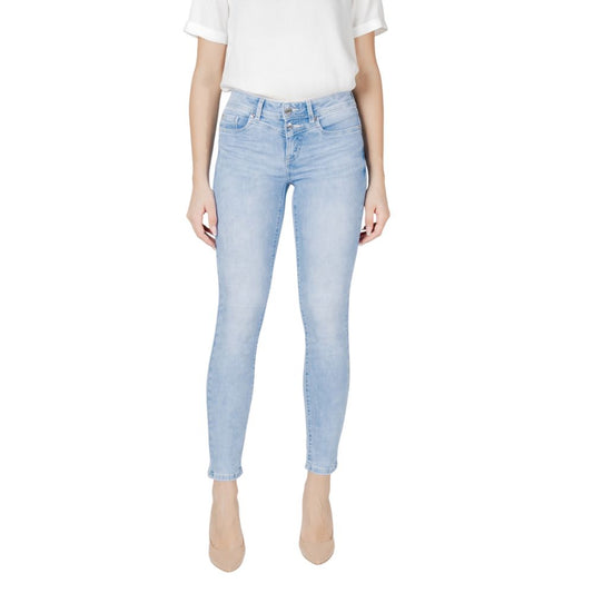 Light Blue Cotton Jeans & Pant