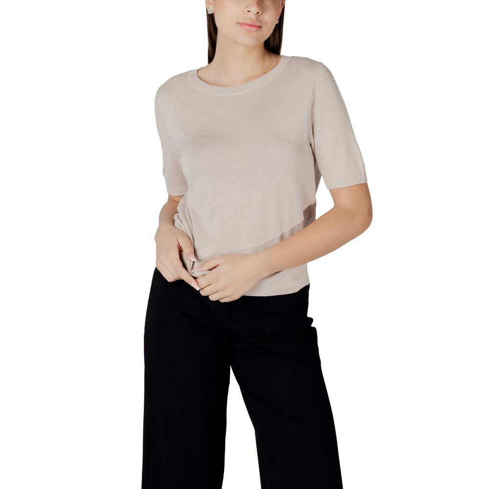 Beige Viscose Tops & T-Shirt