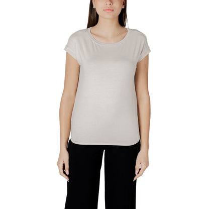 Beige Viscose Tops & T-Shirt