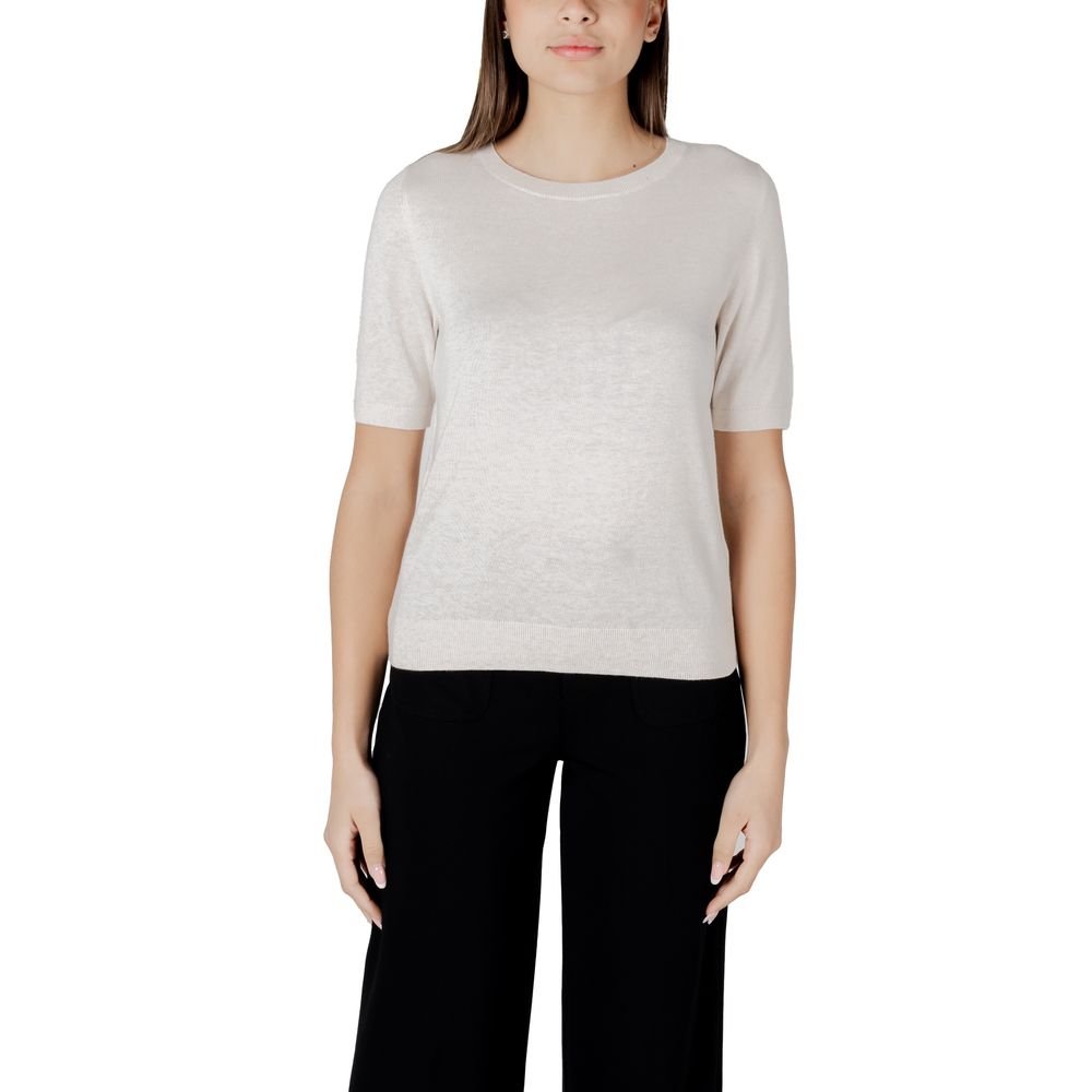 Beige Viscose Tops & T-Shirt
