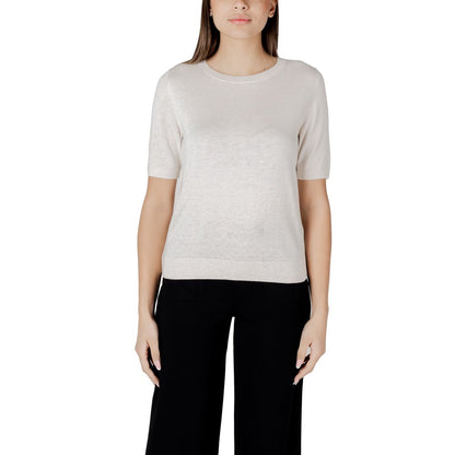 Beige Viscose Tops & T-Shirt