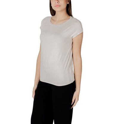 Beige Viscose Tops & T-Shirt