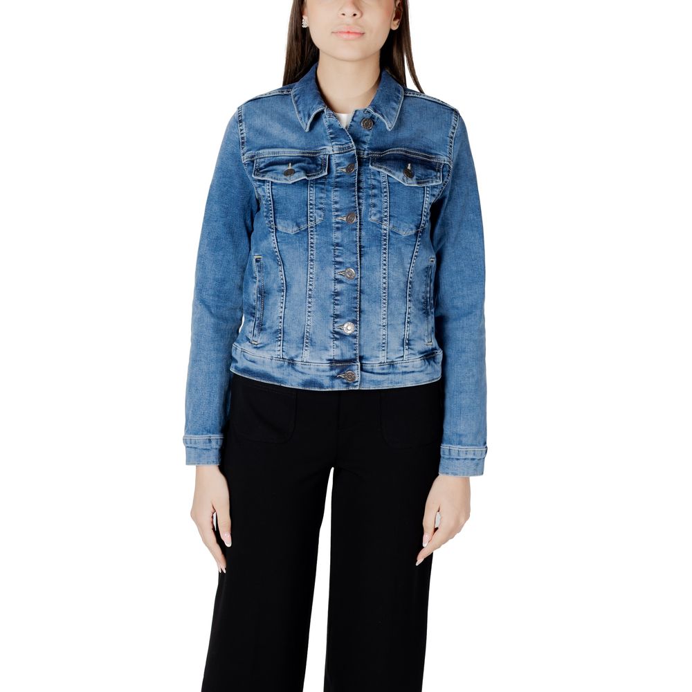 Blue Cotton Jackets & Coat