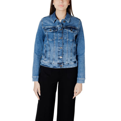 Blue Cotton Jackets & Coat