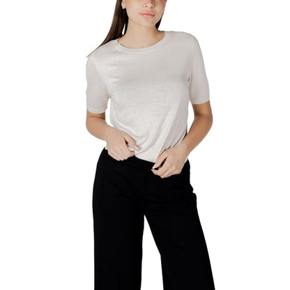 Beige Viscose Tops & T-Shirt