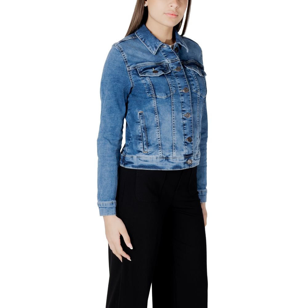 Blue Cotton Jackets & Coat