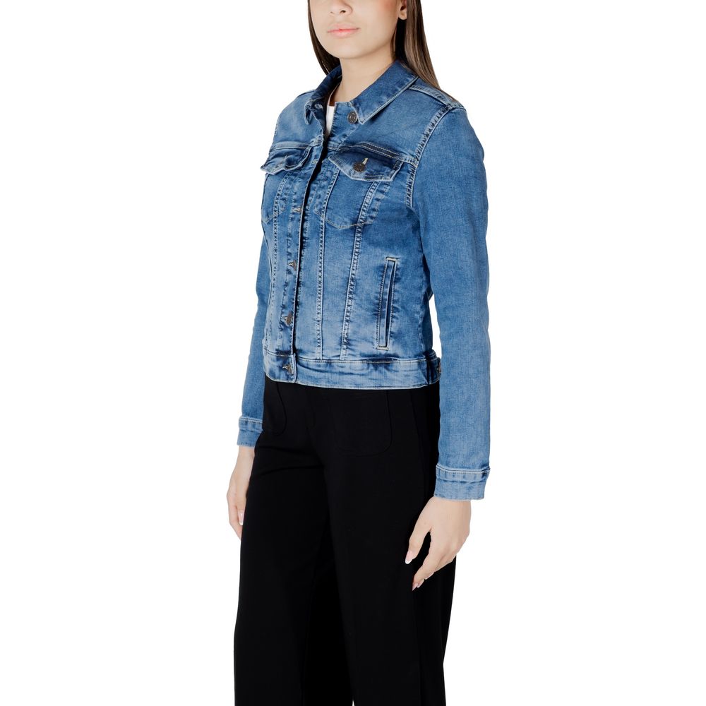 Blue Cotton Jackets & Coat