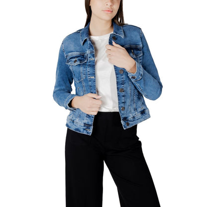 Blue Cotton Jackets & Coat