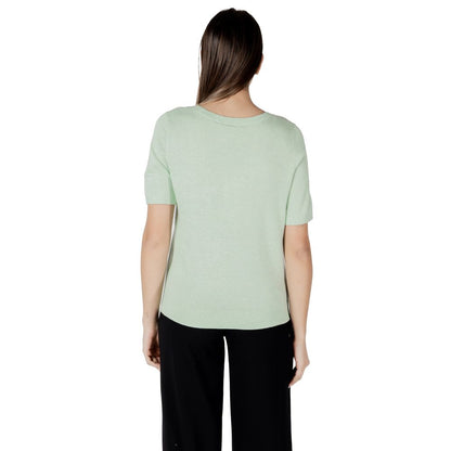 Green Viscose Tops & T-Shirt