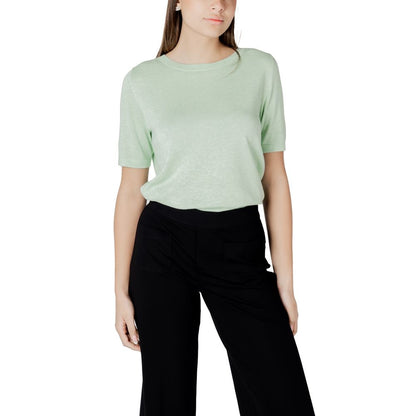 Green Viscose Tops & T-Shirt