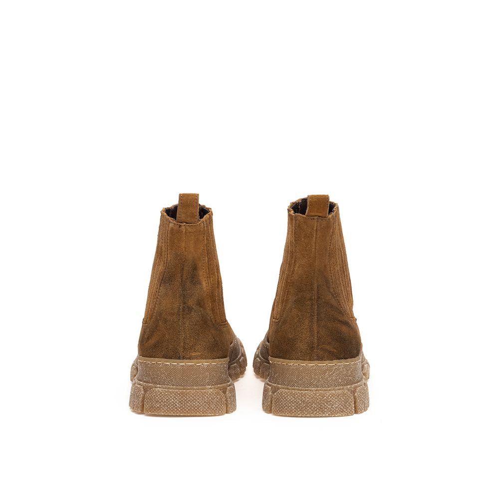 Brown Suede Leather Boot