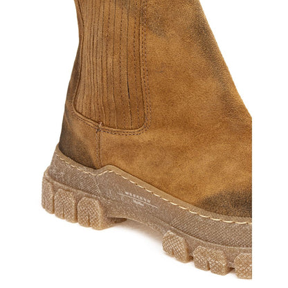 Brown Suede Leather Boot