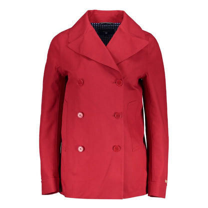 Rote Baumwolljacke für Damen