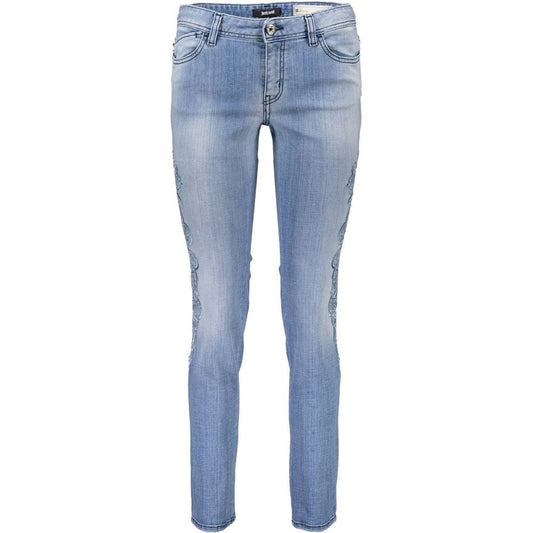 Hellblaue Damenjeans aus Baumwolle