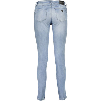 Hellblaue Damenjeans aus Baumwolle