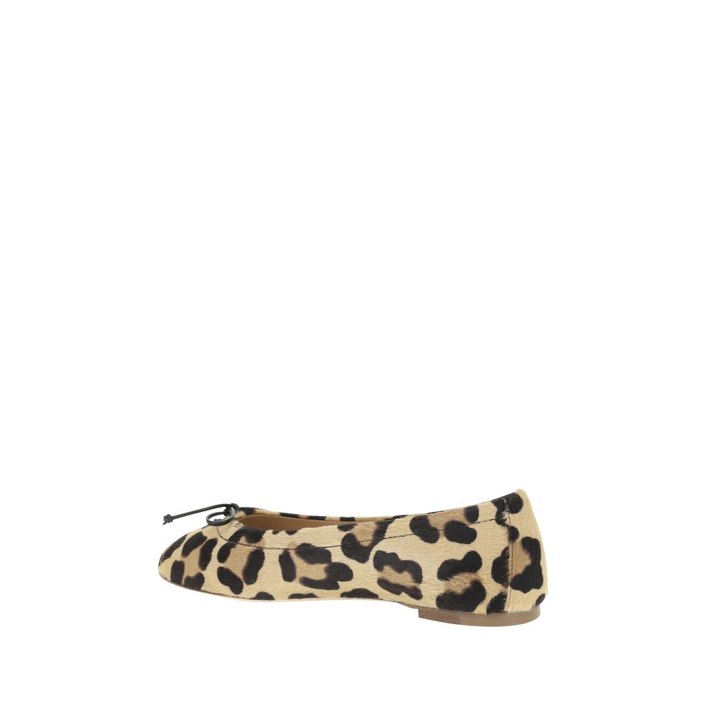 Leopard-print Ballerinas