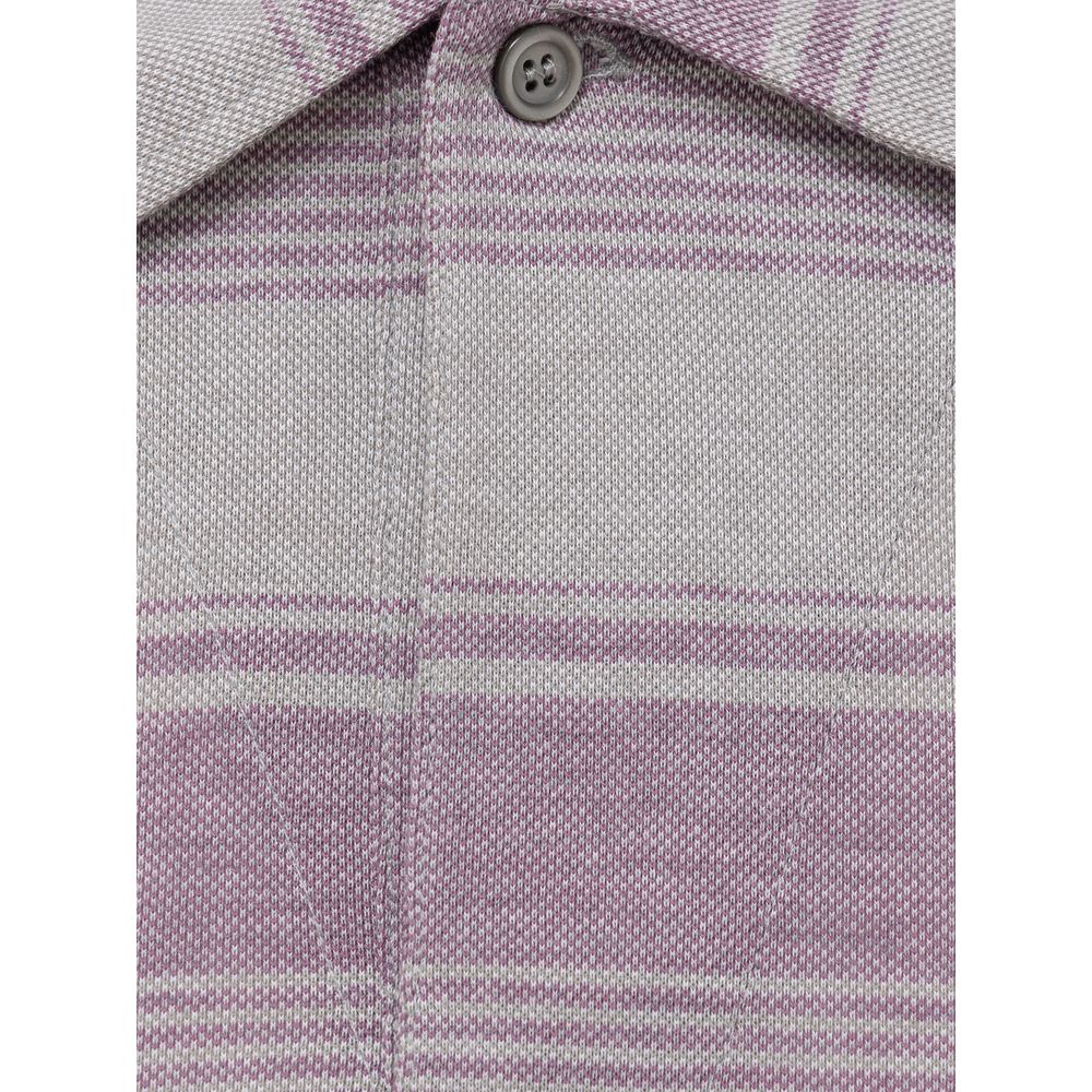 Brown Cotton Polo Shirt