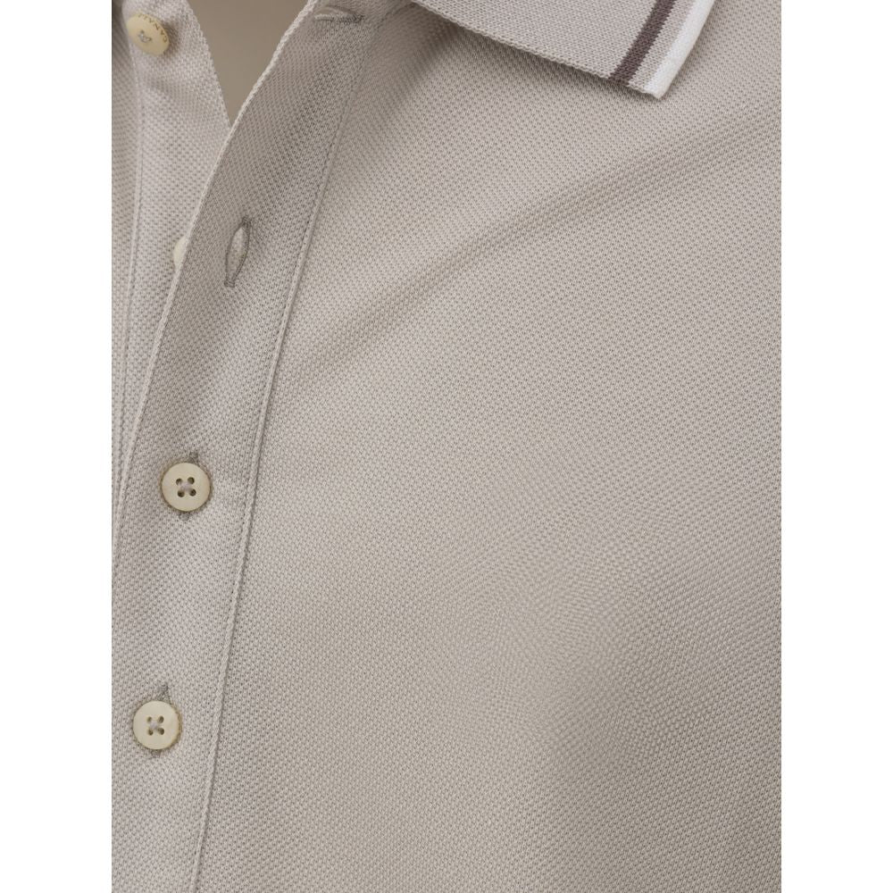 Brown Cotton Polo Shirt