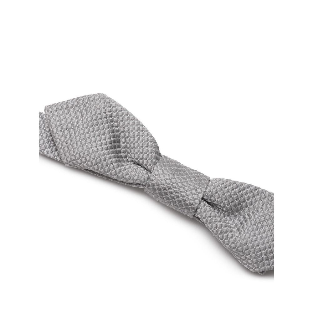 Gray Silk Ties & Bowty