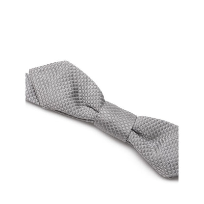 Gray Silk Ties & Bowty