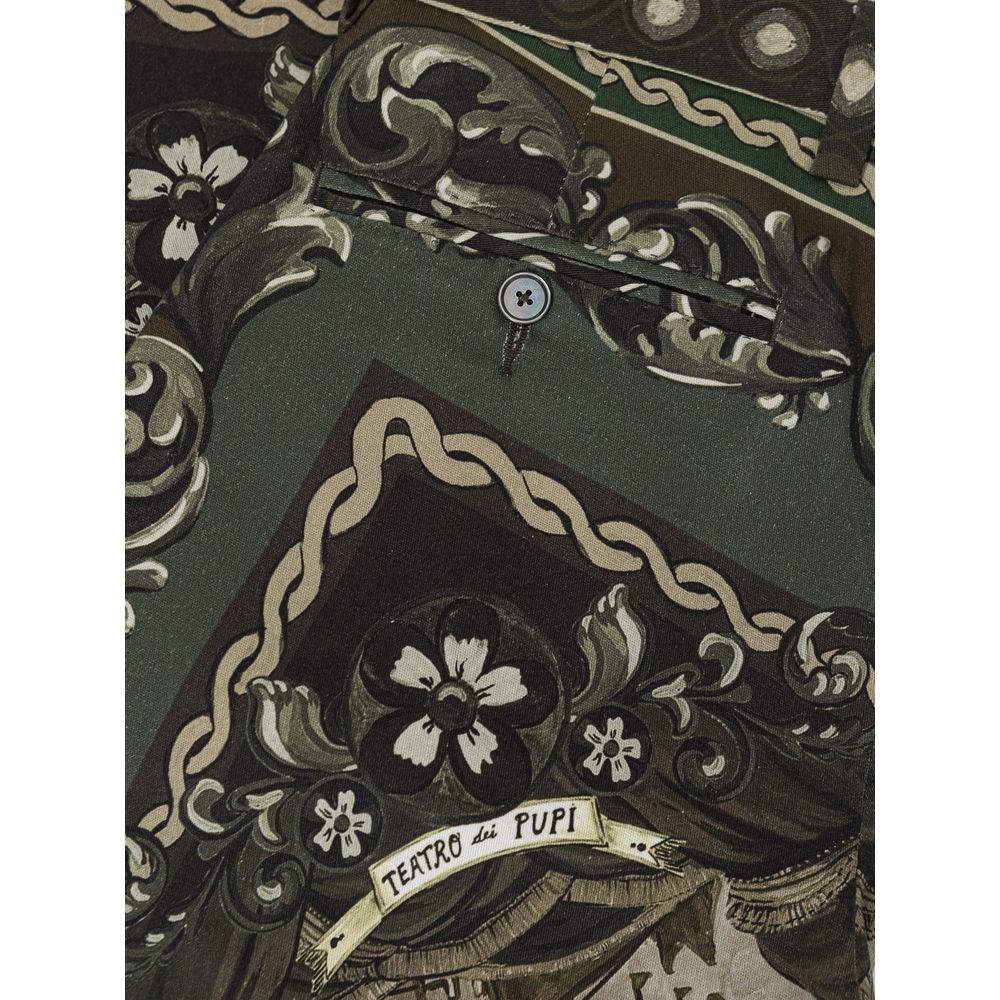 Grüne Jeans und Hose aus Baumwolle