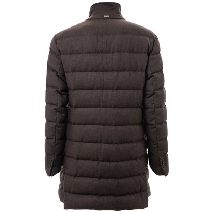 braune Wolljacke