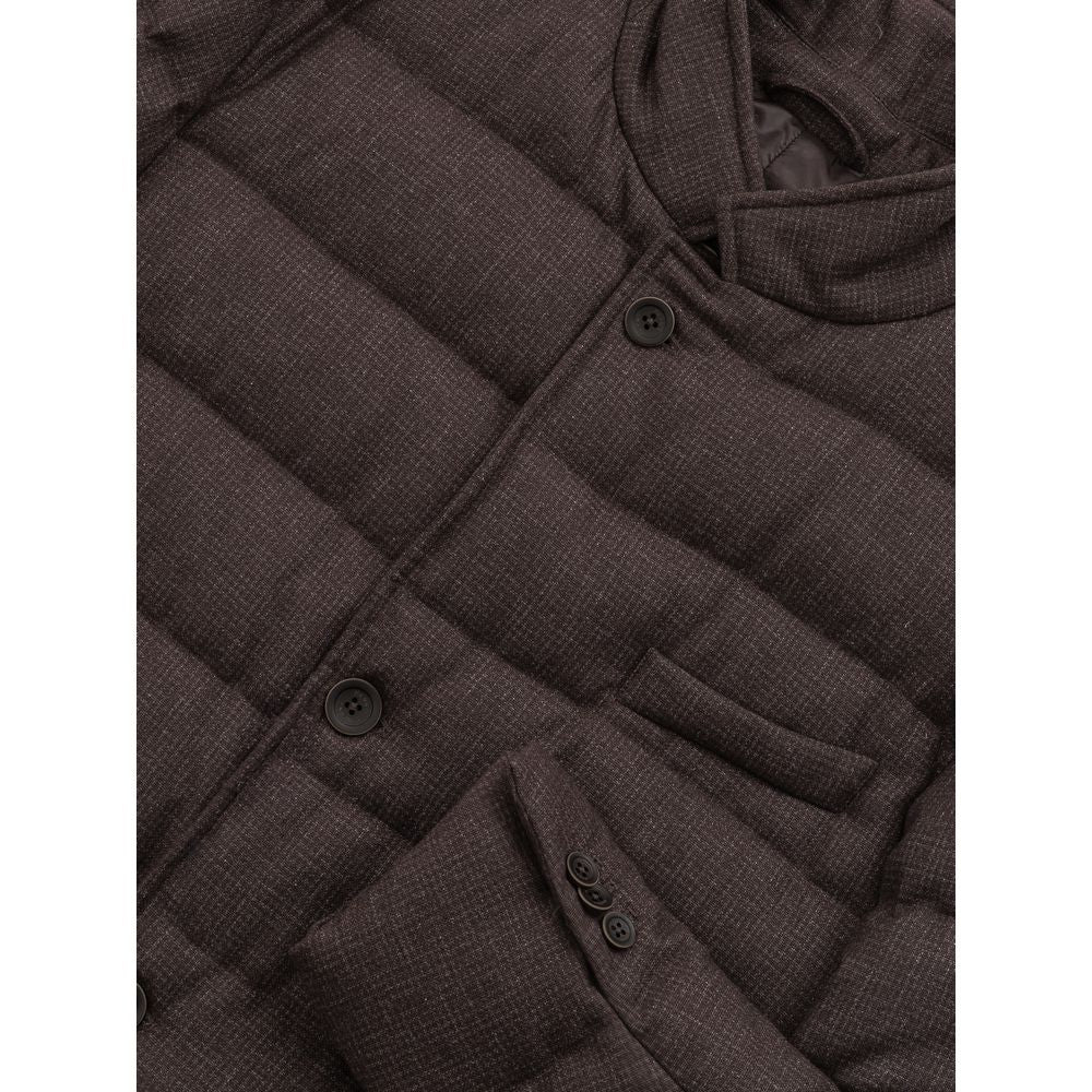 braune Wolljacke