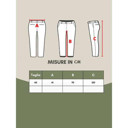 Mehrfarbige Viskosehose für elegante Abende