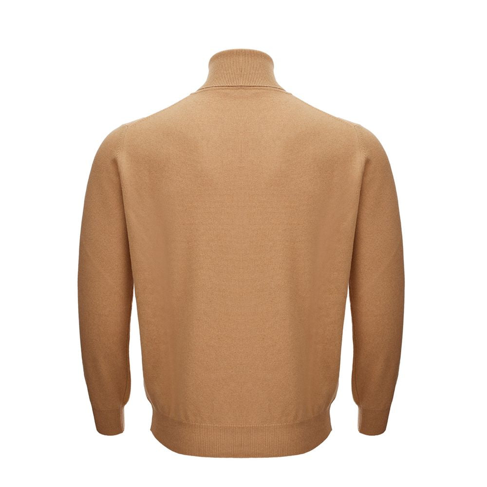 Eleganter Wollpullover in Braun für Herren