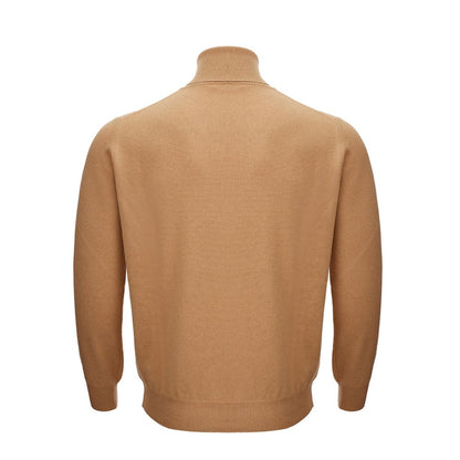 Eleganter Wollpullover in Braun für Herren