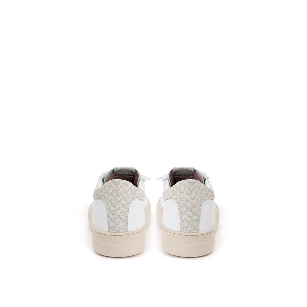 Weiße Leder Sneakers Elegante Freizeitschuhe