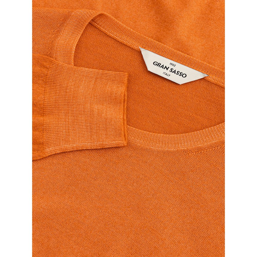 orange Wollpullover