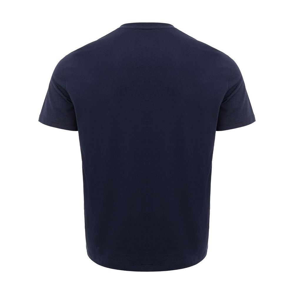 Schickes blaues Baumwoll-T-Shirt für Herren