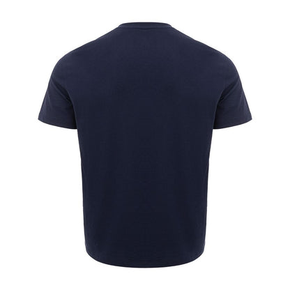 Schickes blaues Baumwoll-T-Shirt für Herren