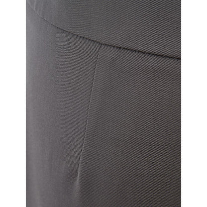 Schicke graue Wollhose für anspruchsvollen Stil